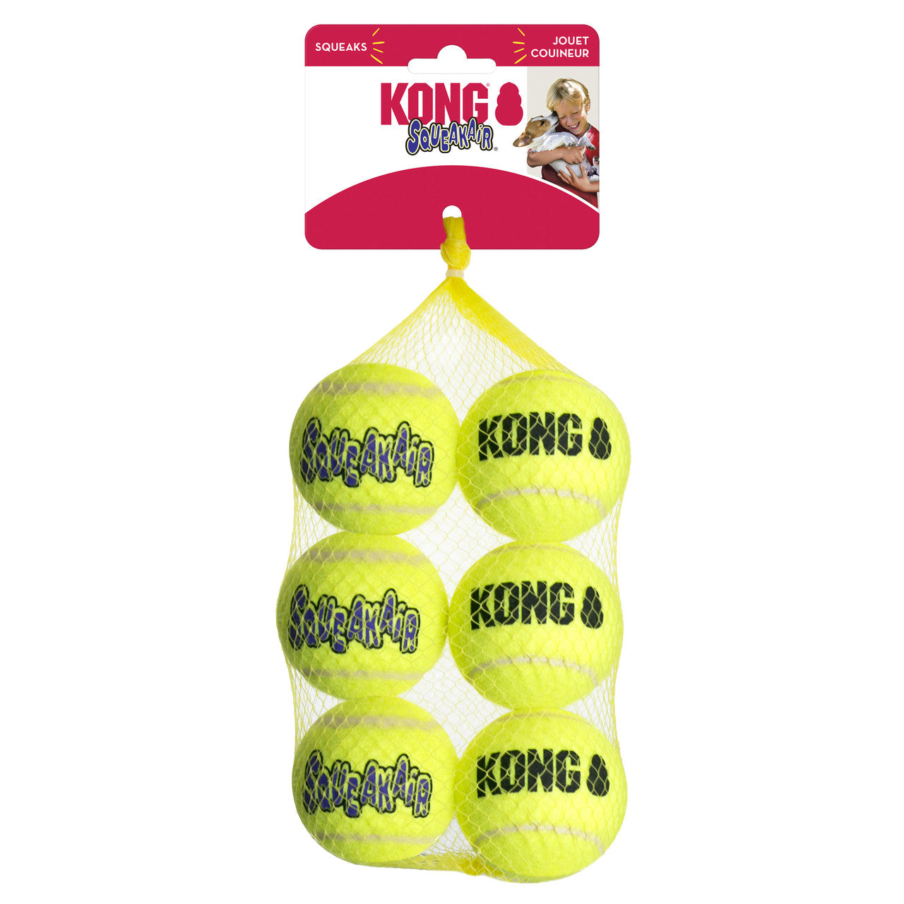 SqueakAir Balls Medium, 6 Pack